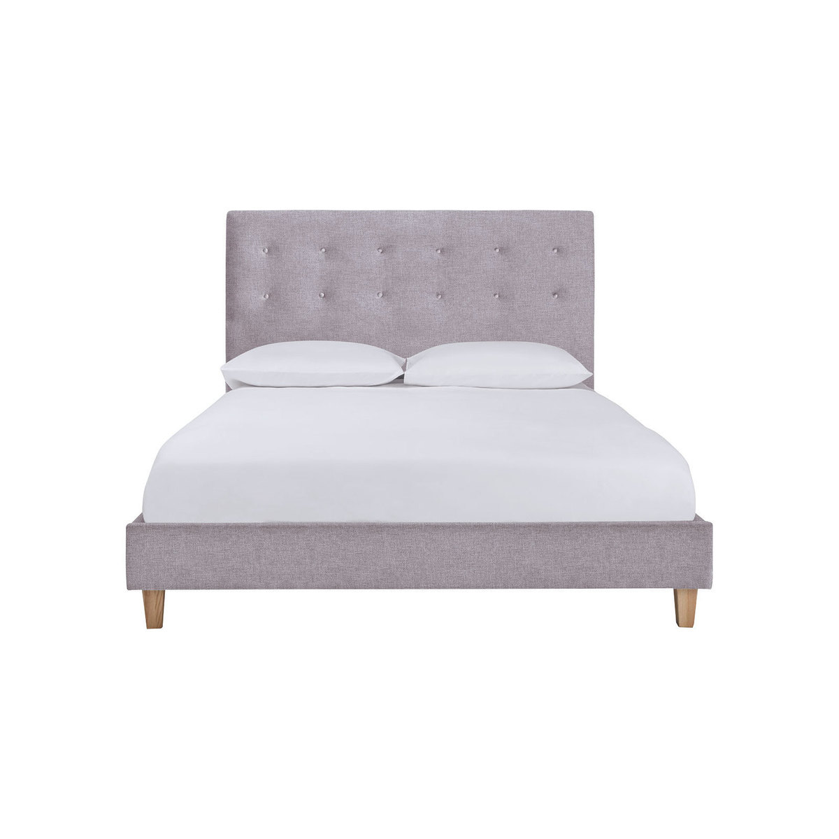 Hattie Grey FaBric Double Bed Frame 135Cm, Grey – image 2