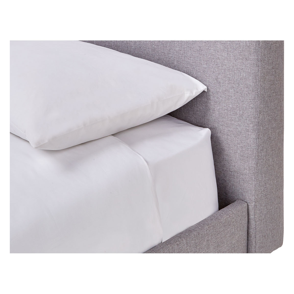 Elmy Grey FaBric Double Bed Frame 135Cm, Grey – image 6