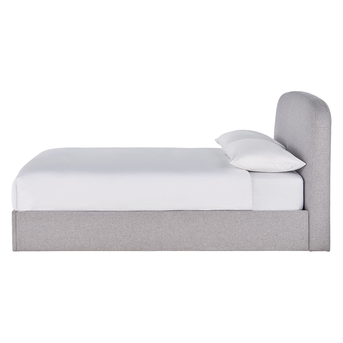 Elmy Grey FaBric Storage Ottoman Double Bed Frame 135Cm, Grey – image 5