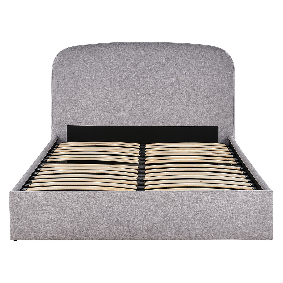 Elmy Grey FaBric Storage Ottoman Double Bed Frame 135Cm, Grey – image 6