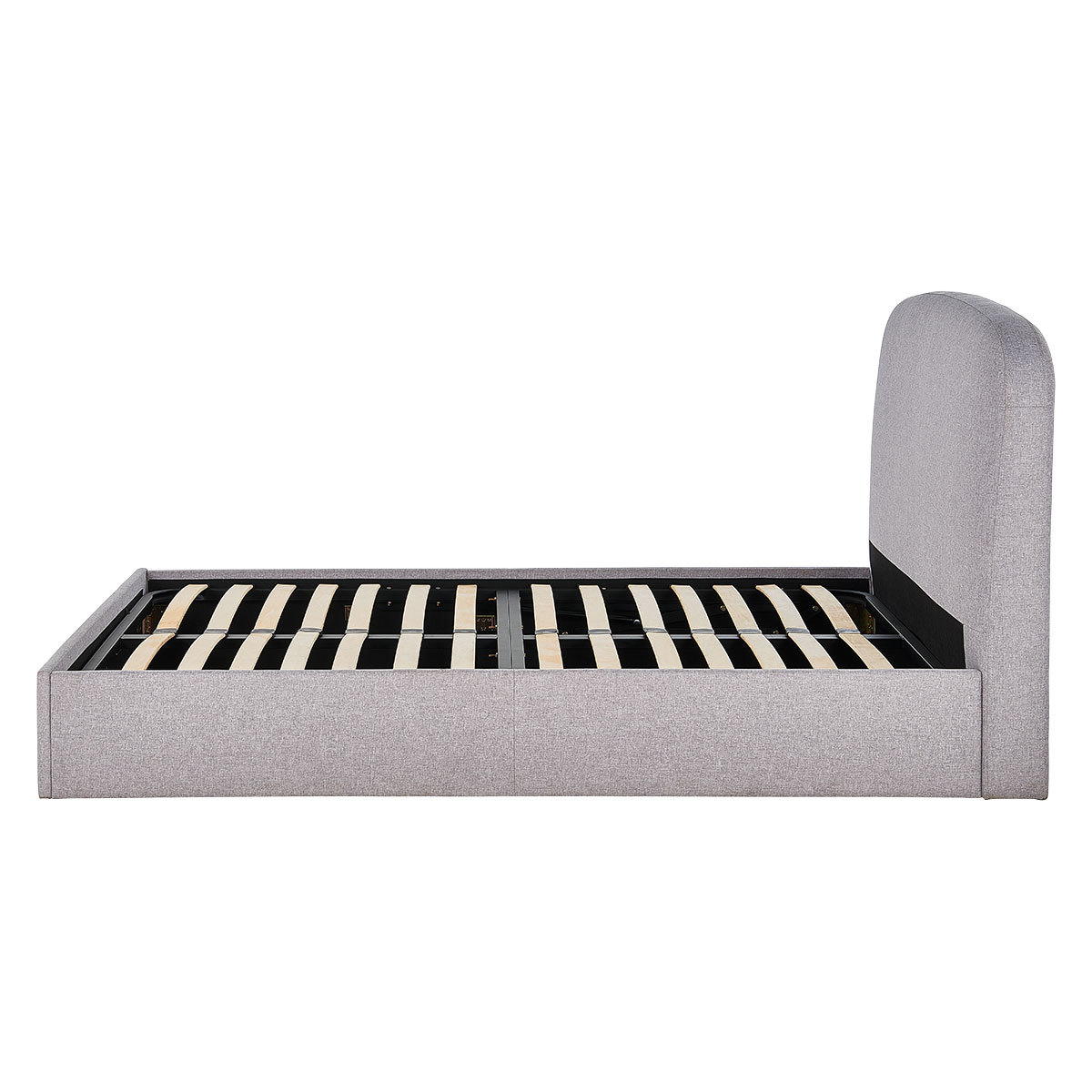 Elmy Grey FaBric Storage Ottoman Double Bed Frame 135Cm, Grey – image 7