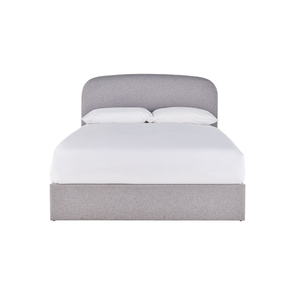 Elmy Grey FaBric Storage Ottoman Double Bed Frame 135Cm, Grey – image 2
