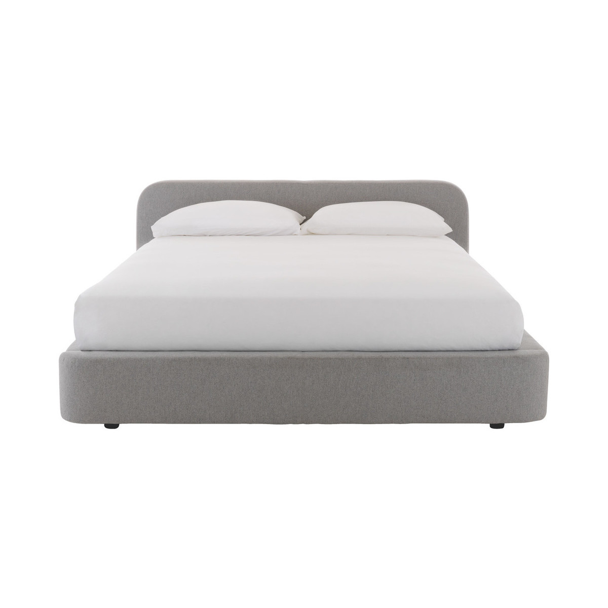 Ottori Grey Wool Eu Kingsize Bed Frame With Storage 160Cm, Grey – image 2