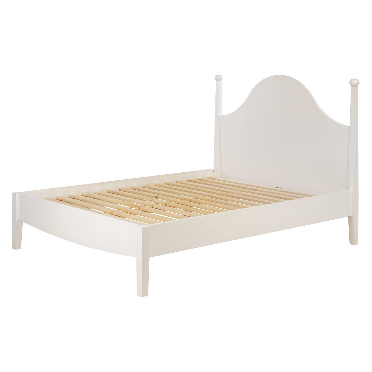Minta White Painted Kingsize Bed Frame 150Cm, White – image 3