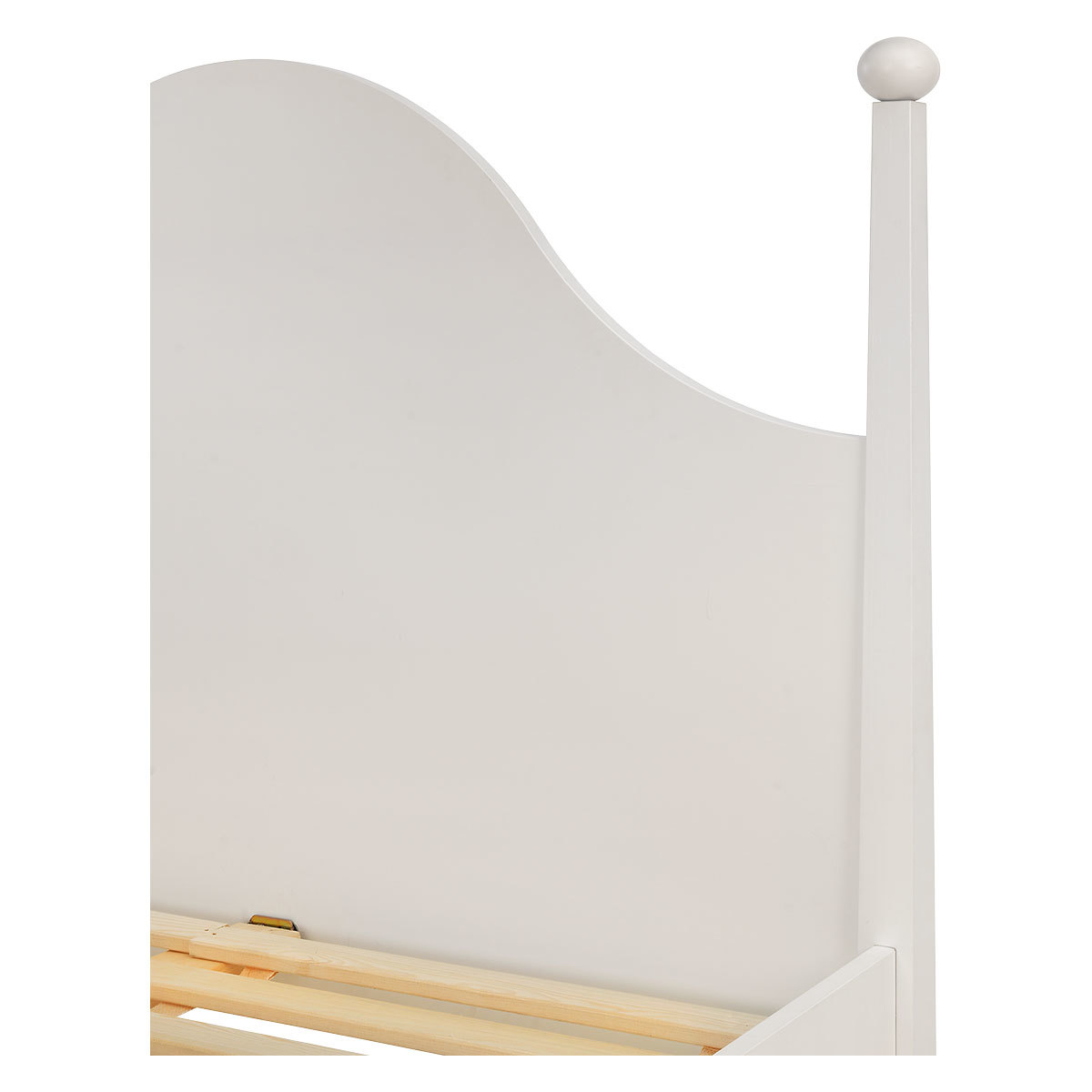Minta White Painted Kingsize Bed Frame 150Cm, White – image 6