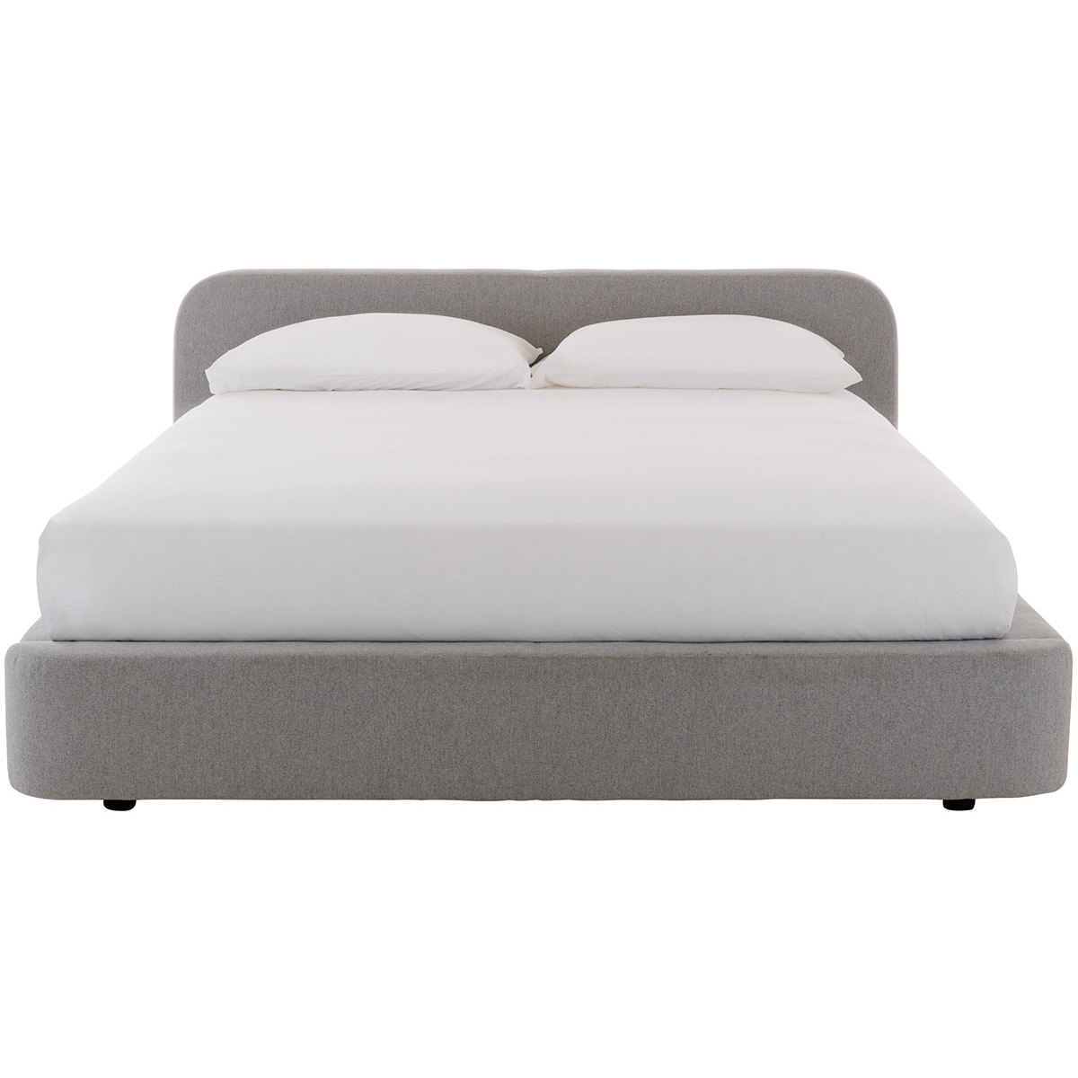 Ottori Grey Wool Eu  Double Bed Frame 140Cm, Grey – image 4