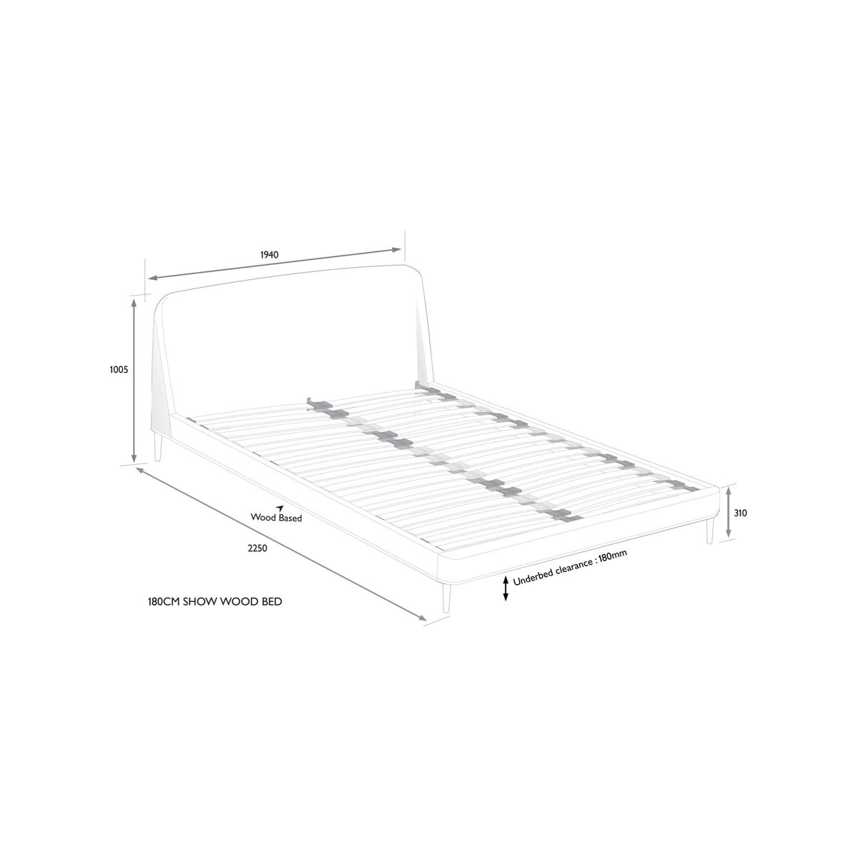 John Lewis & Partners Show-Wood Upholstered Bed Frame, Super King Size – image 6