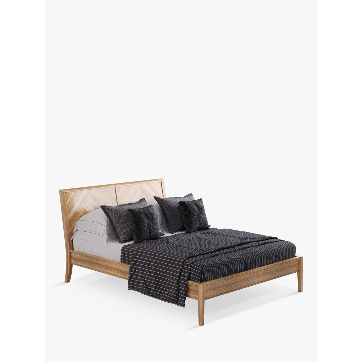 John Lewis & Partners Padma Parquet Bed Frame, King Size, Oak – image 3