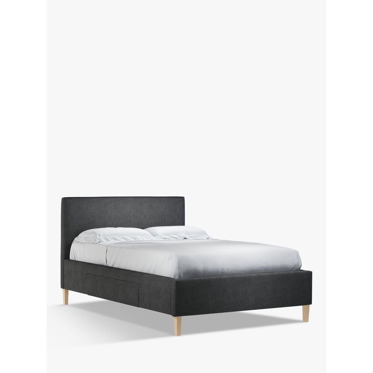 John Lewis & Partners Emily 2 Drawer Storage Upholstered Bed Frame, Double – image 1