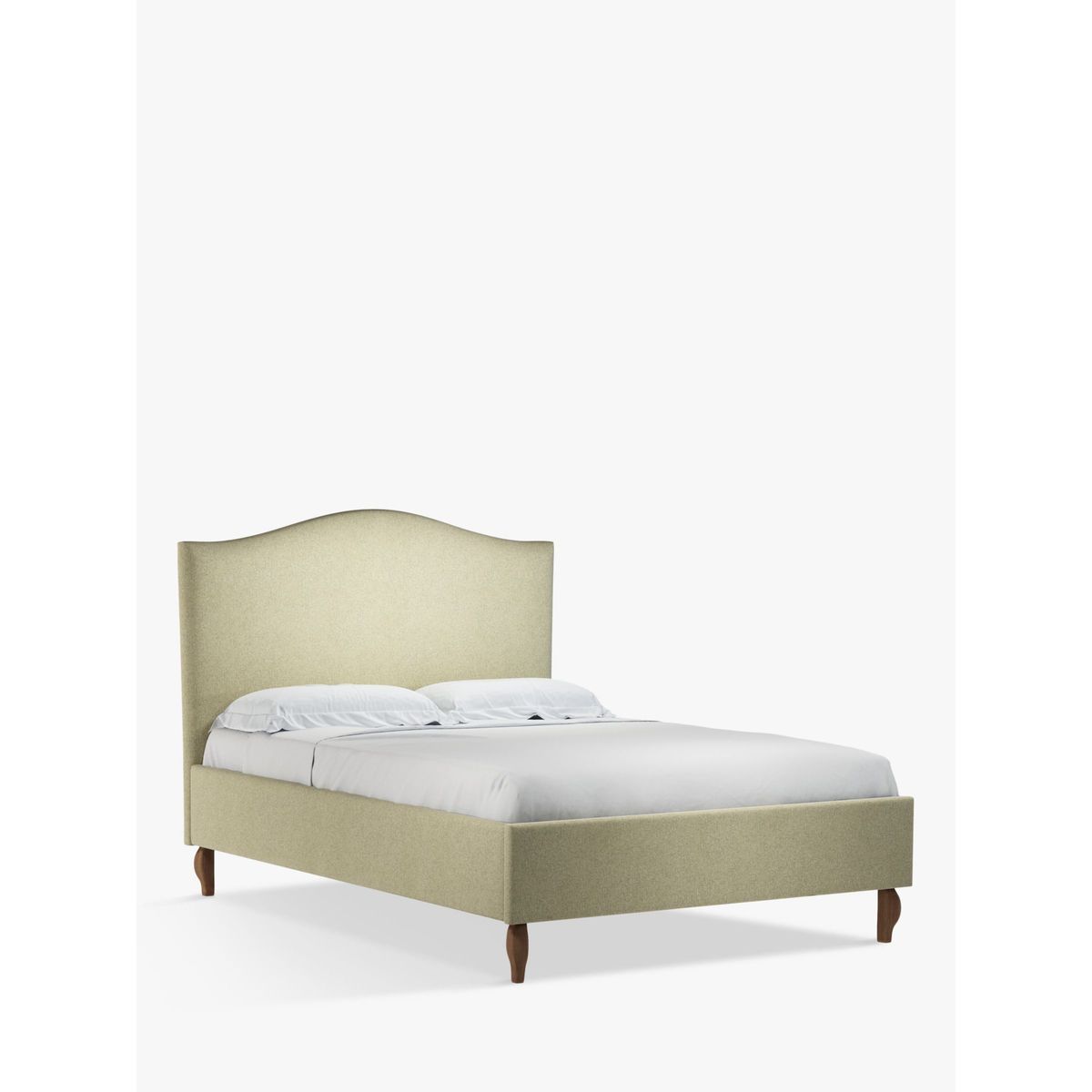 John Lewis & Partners Charlotte Upholstered Bed Frame, Double, Saga Latte – image 1