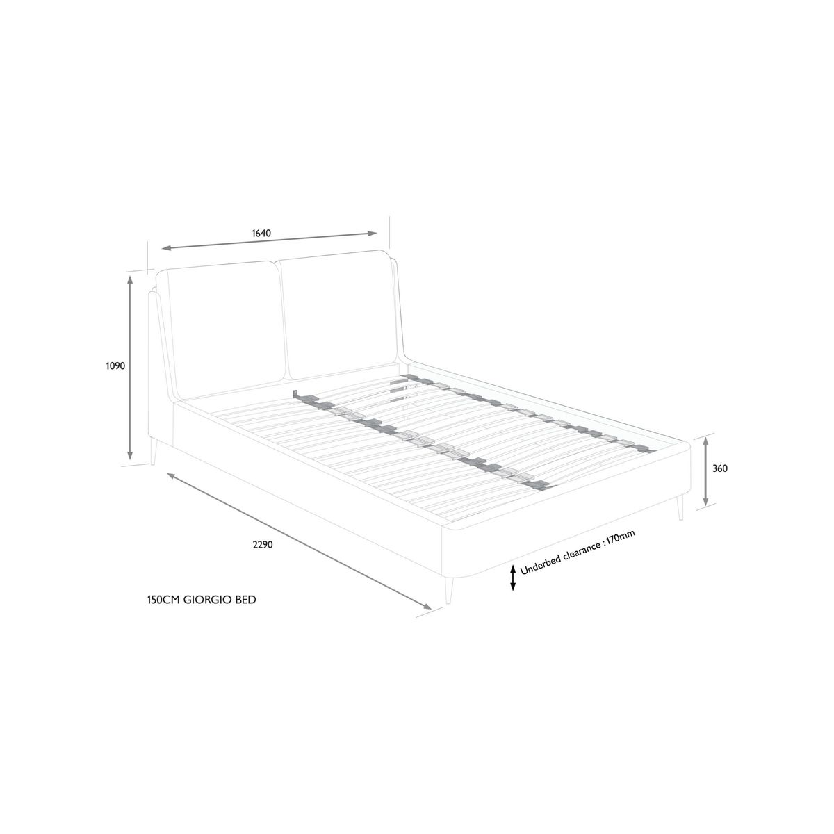John Lewis & Partners Giorgio Upholstered Bed Frame, King Size – image 6