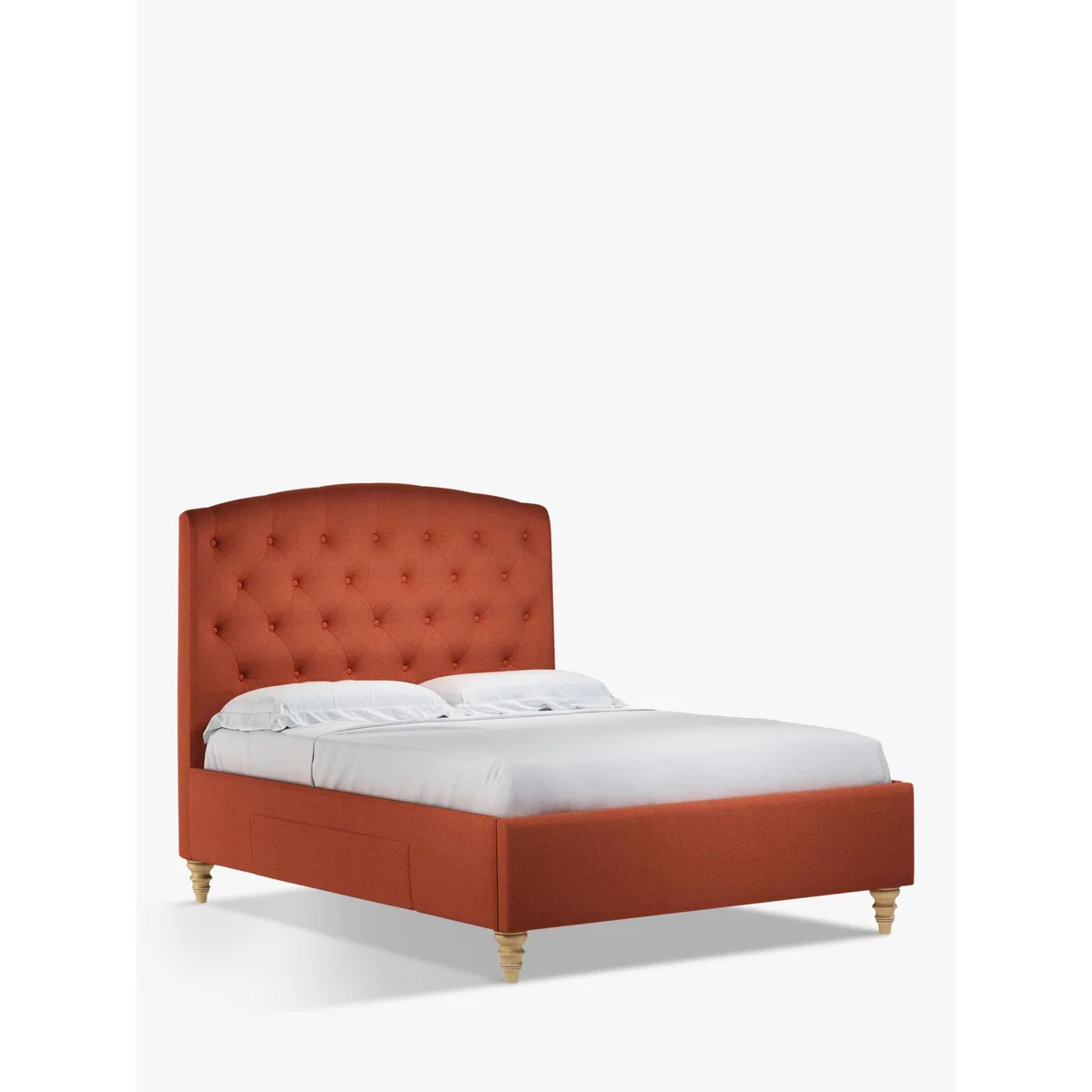 John Lewis & Partners Rouen 2 Drawer Storage Upholstered Bed Frame, Double – image 1