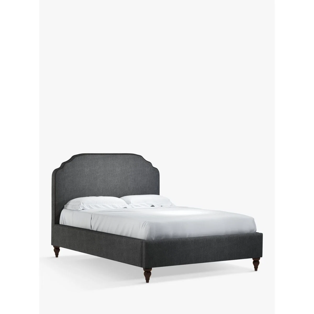 John Lewis & Partners Studded Upholstered Bed Frame, Double – image 1