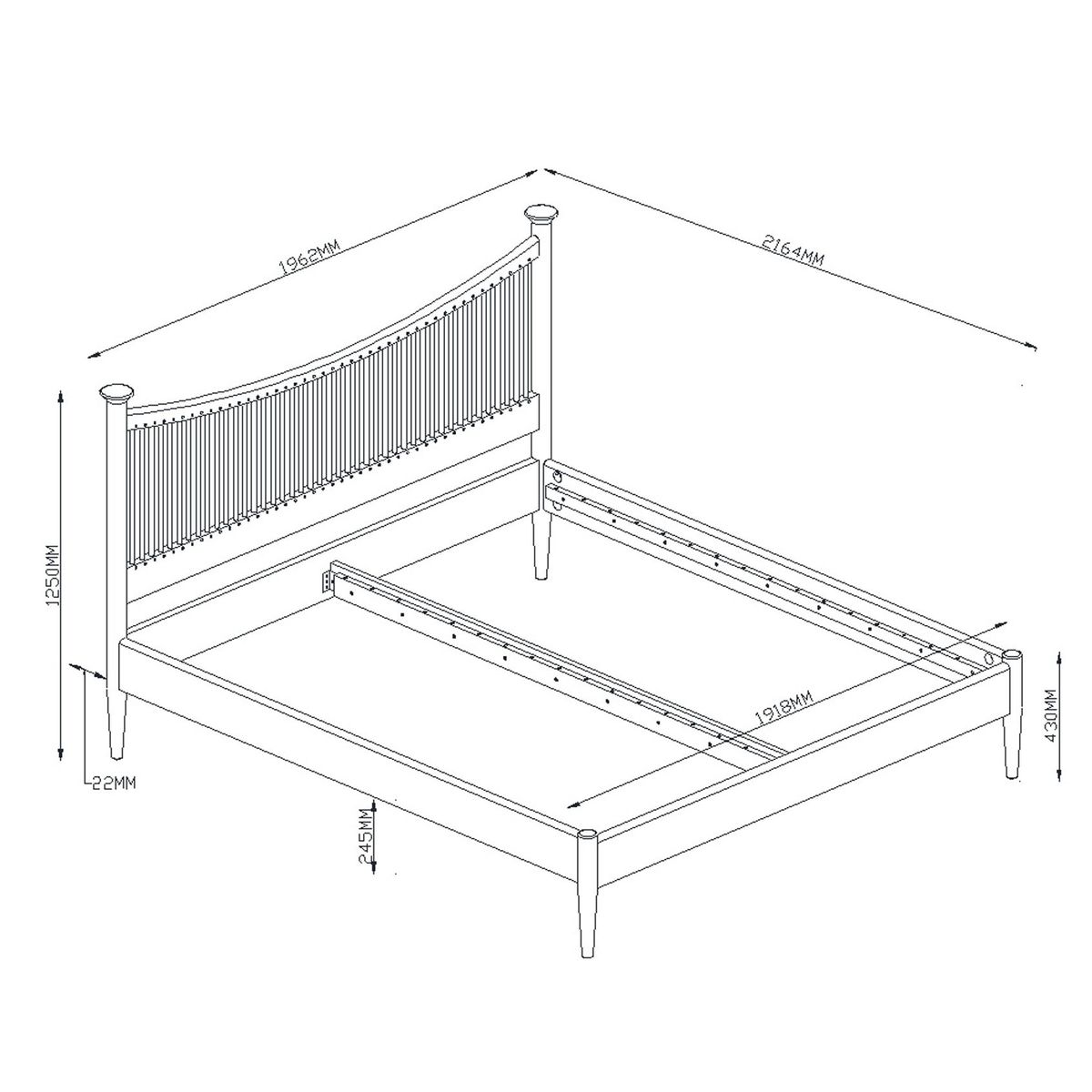 John Lewis & Partners Essence Bed Frame, Oak, Super King Size – image 5