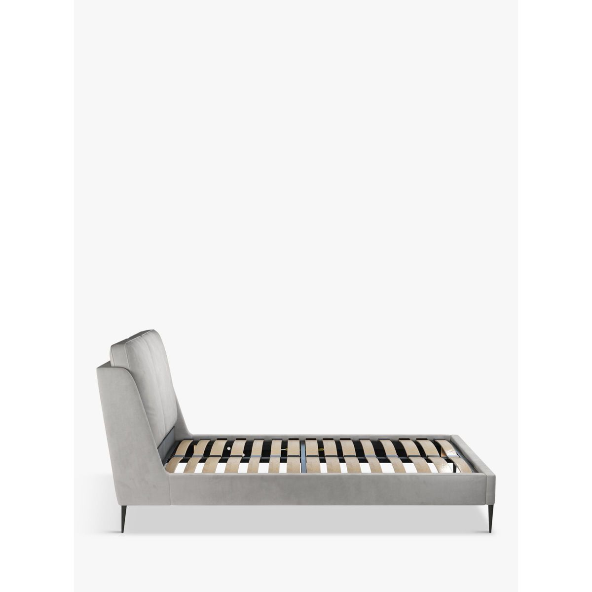 John Lewis & Partners Giorgio Upholstered Bed Frame, King Size, Opulence Steel – image 3
