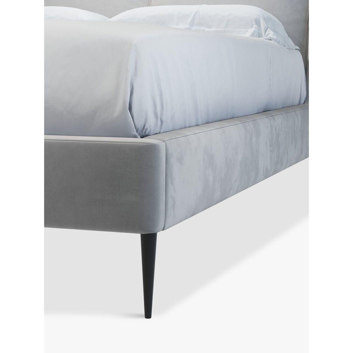John Lewis & Partners Giorgio Upholstered Bed Frame, King Size, Opulence Steel – image 4