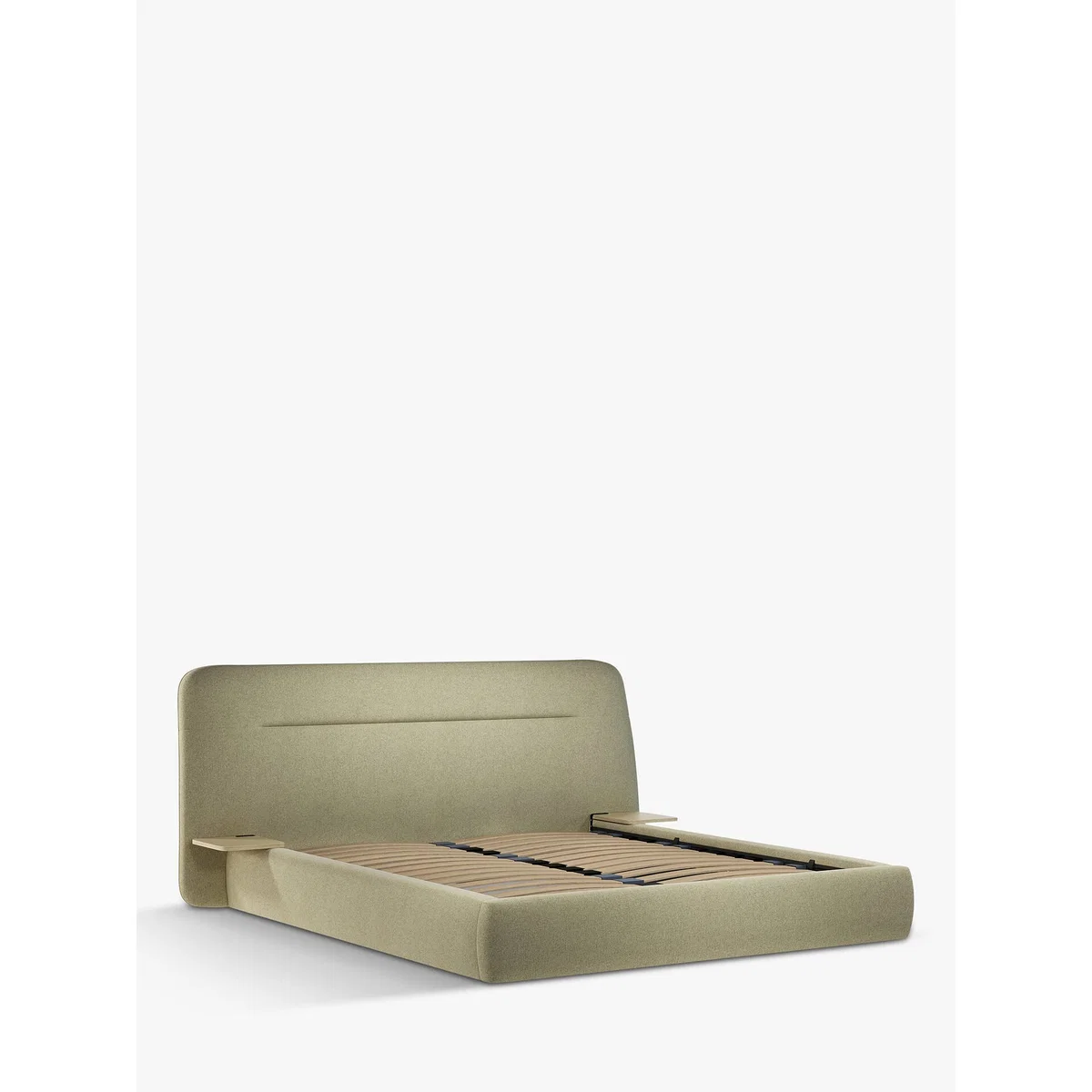Design Project by John Lewis No.152 Ottoman Storage Upholstered Bed Frame and Side Tables, King Size – image 1