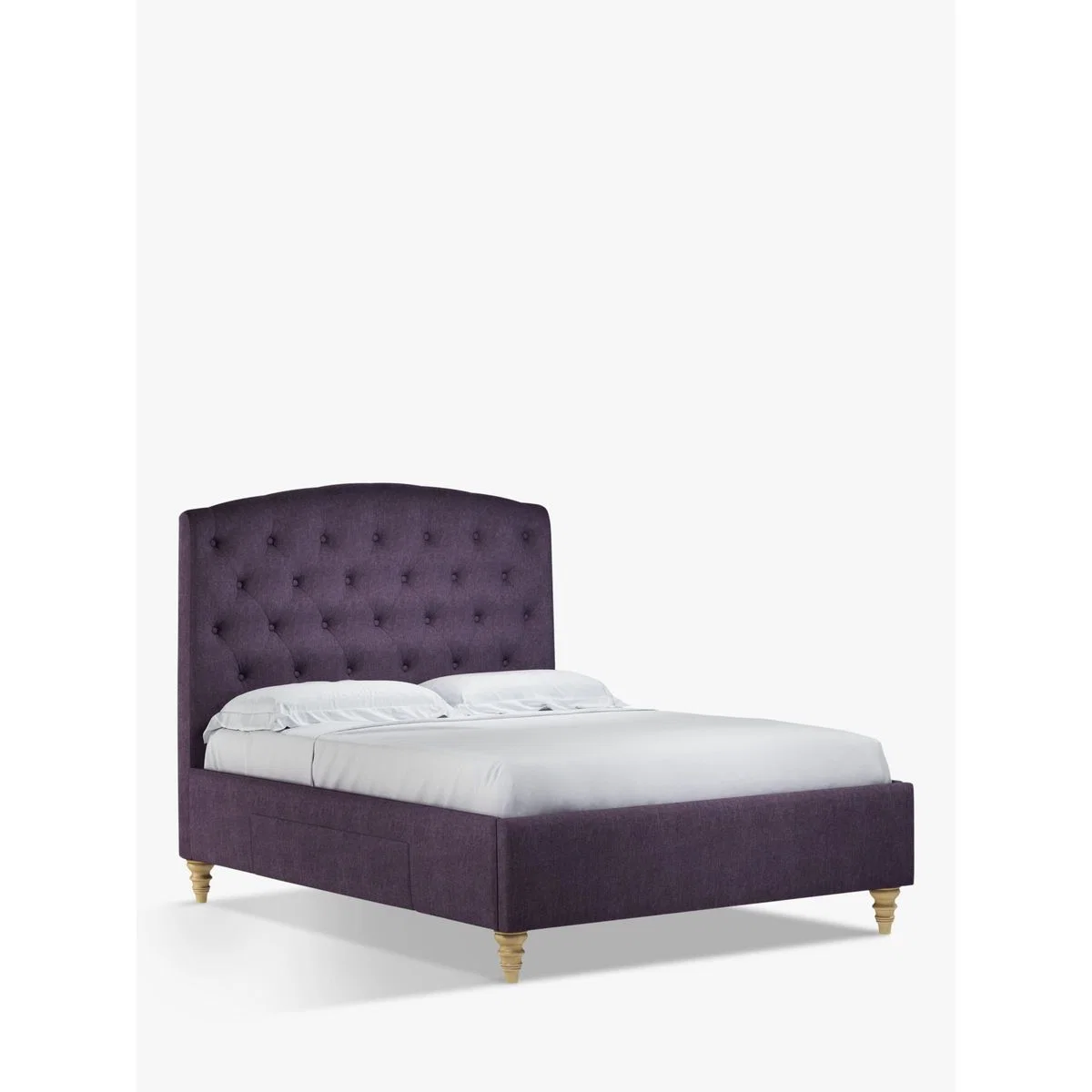 John Lewis & Partners Rouen 2 Drawer Storage Upholstered Bed Frame, Double – image 1