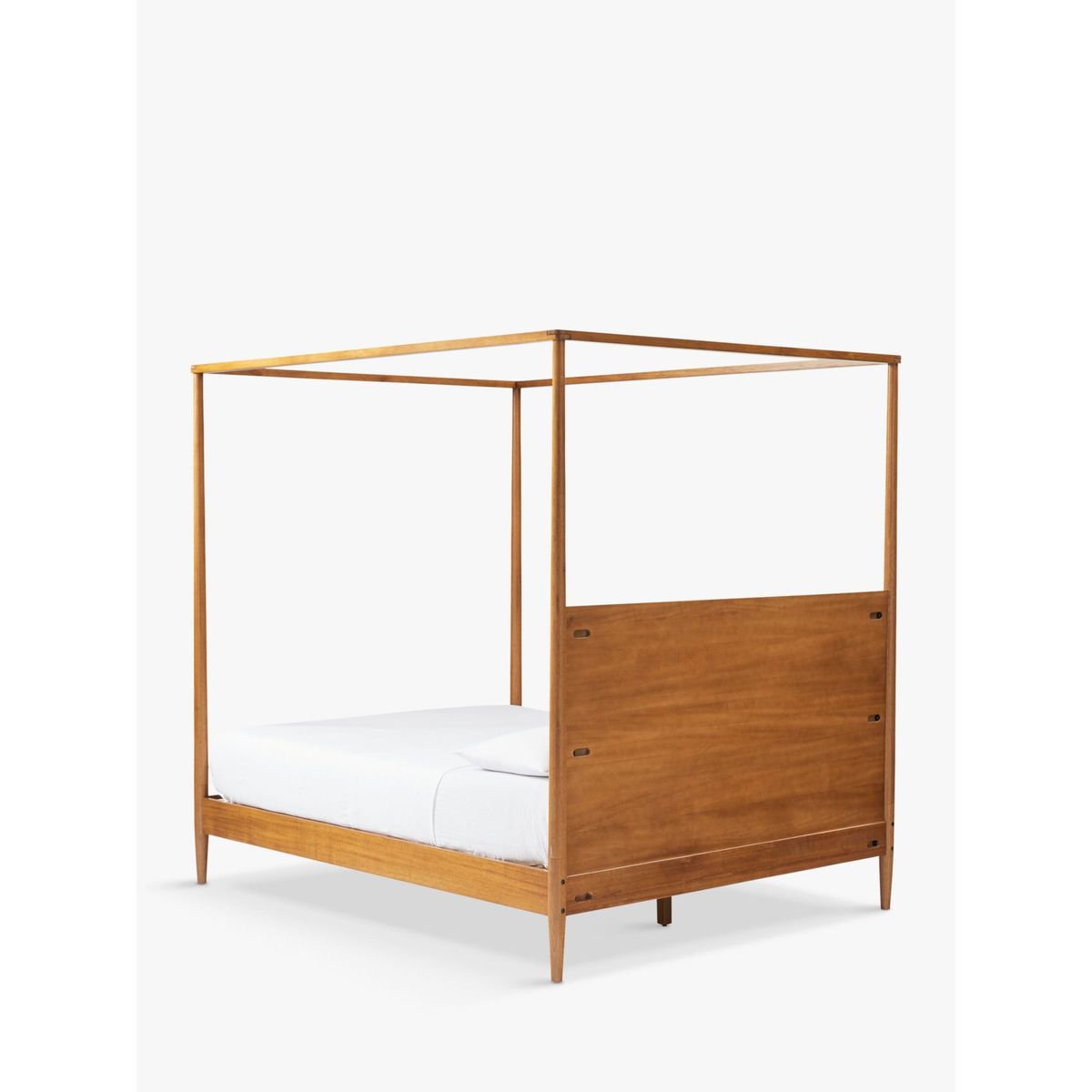 west elm Mid-Century Canopy Bed Frame, Double, FSC Certified (Eucalyptus), Acorn – image 3