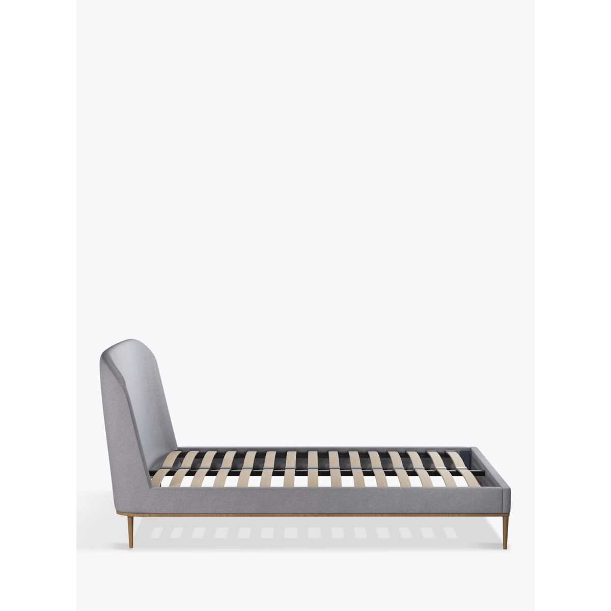 John Lewis & Partners Show-Wood Upholstered Bed Frame, Double, Saga Grey – image 3