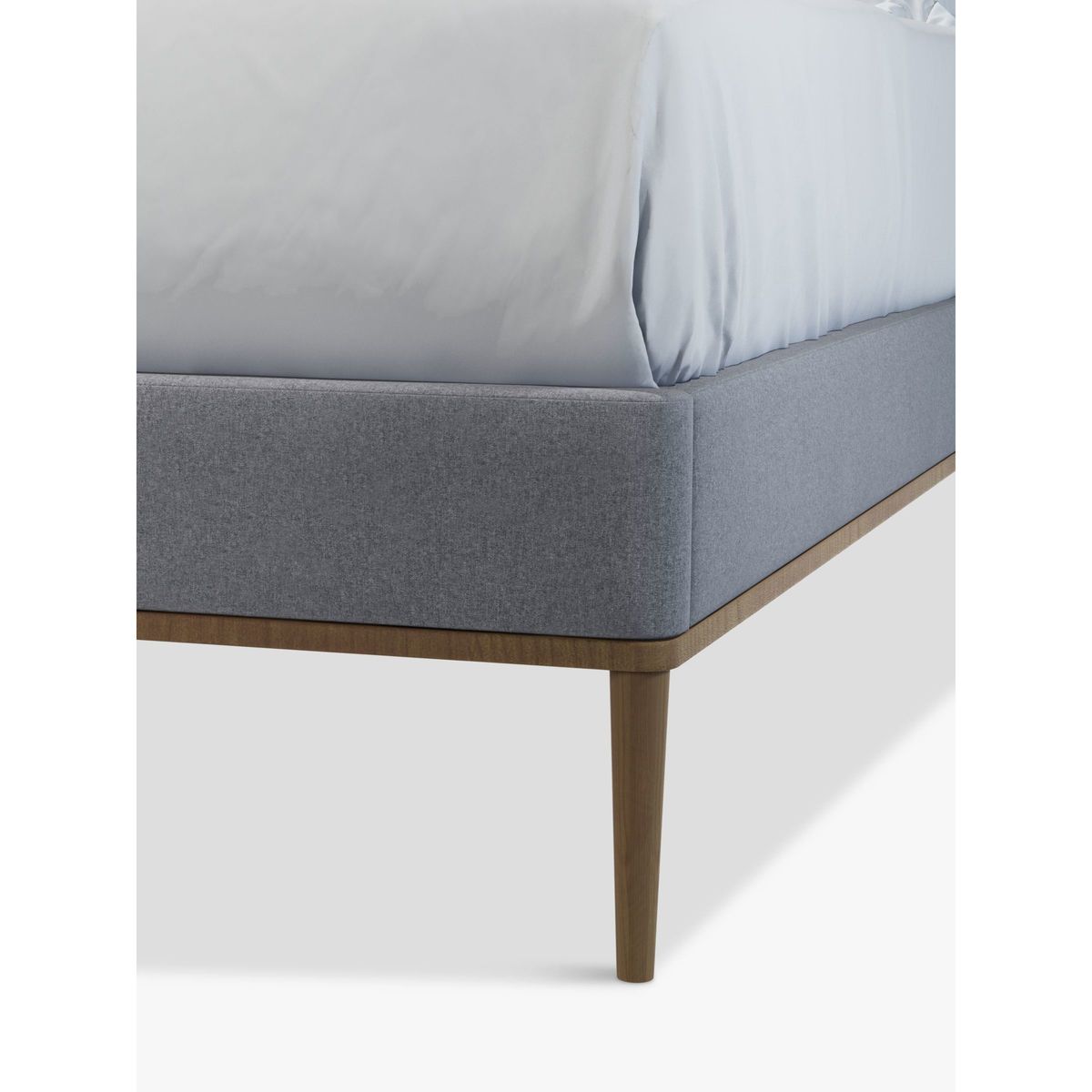 John Lewis & Partners Show-Wood Upholstered Bed Frame, Double, Saga Grey – image 4