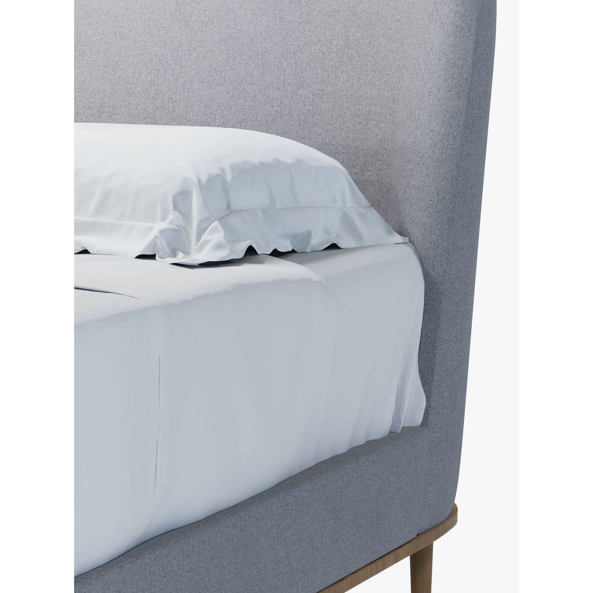 John Lewis & Partners Show-Wood Upholstered Bed Frame, Double, Saga Grey – image 5