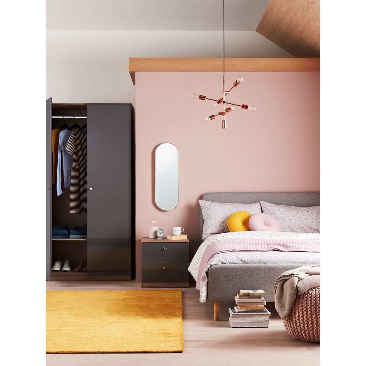 House by John Lewis Bonn Upholstered Bed Frame, Double, Saga Grey – image 9