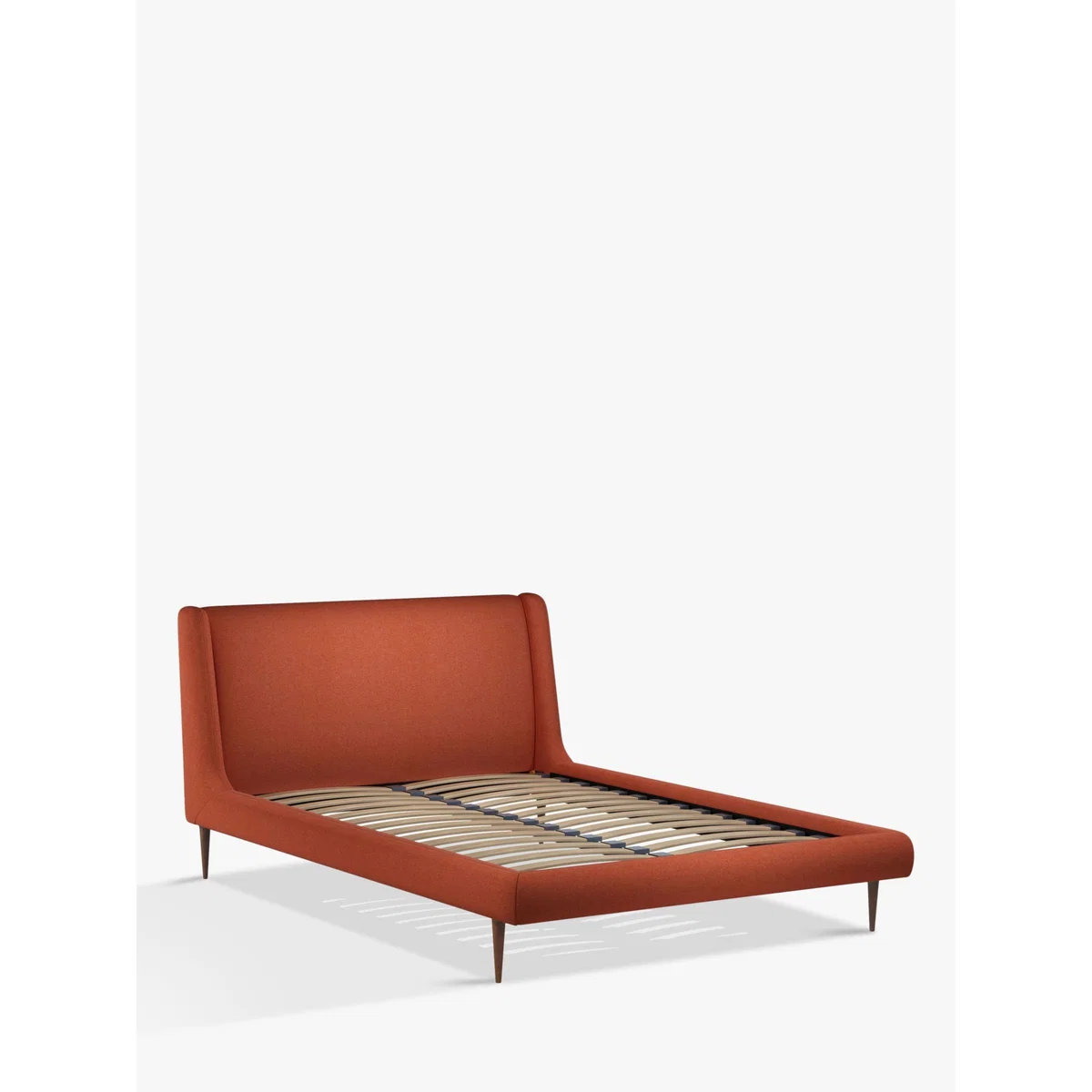 John Lewis & Partners Mid-Century Sweep Upholstered Bed Frame, Double – image 1