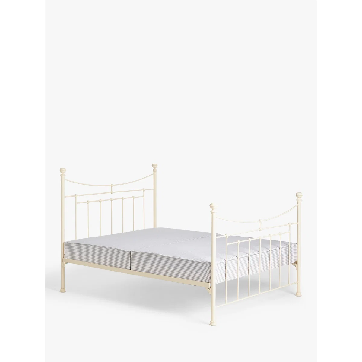 Wrought Iron And Brass Bed Co. Lily Iron Sprung Bed Frame, Double – image 1