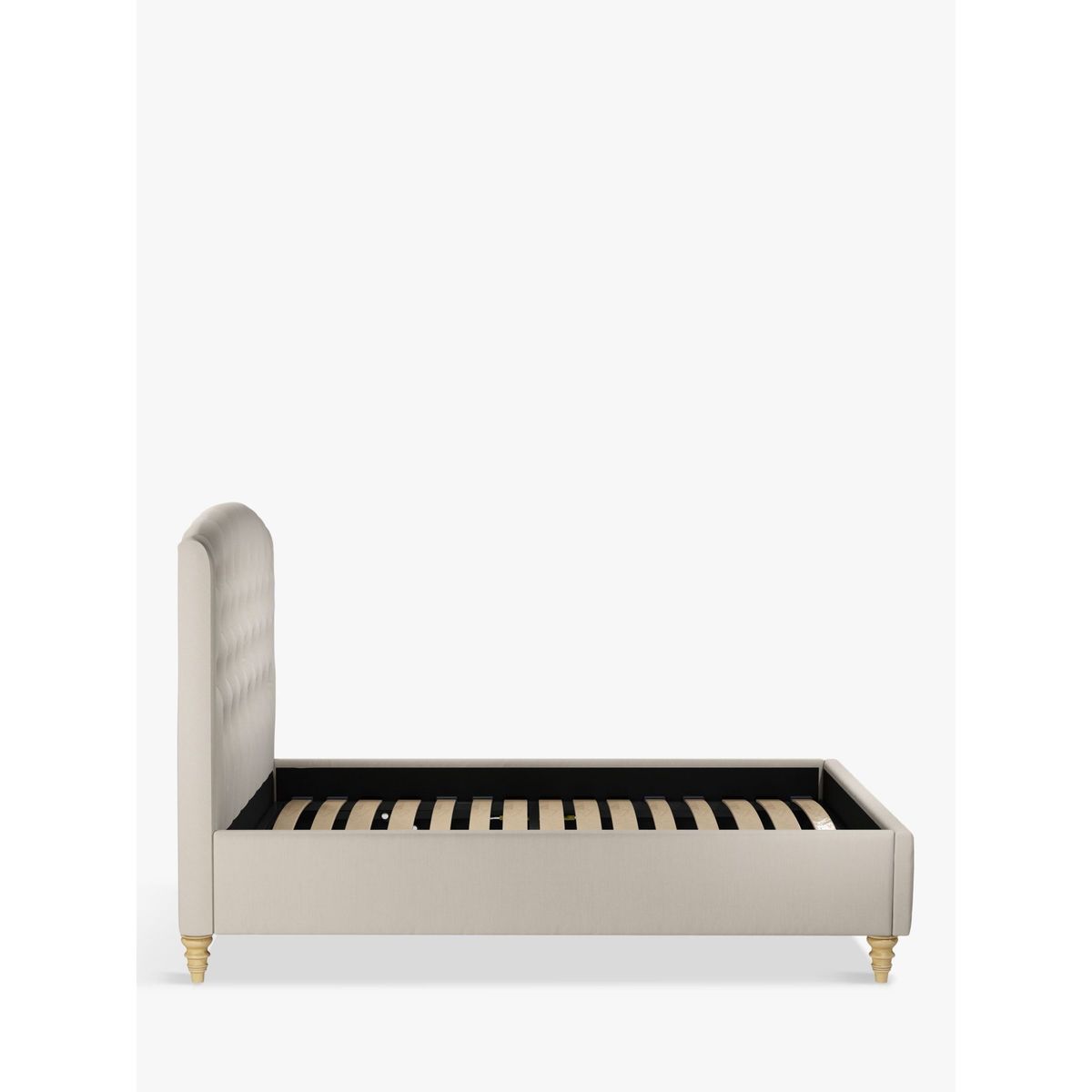 John Lewis & Partners Rouen Upholstered Bed Frame, King Size, Topaz Beige – image 3