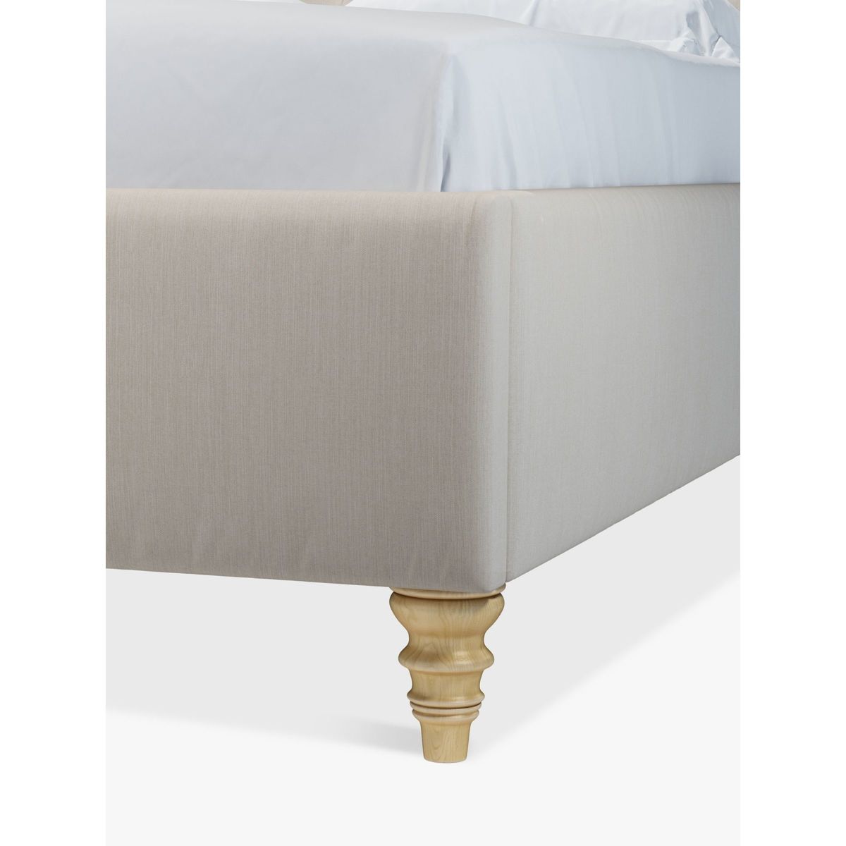 John Lewis & Partners Rouen Upholstered Bed Frame, King Size, Topaz Beige – image 4