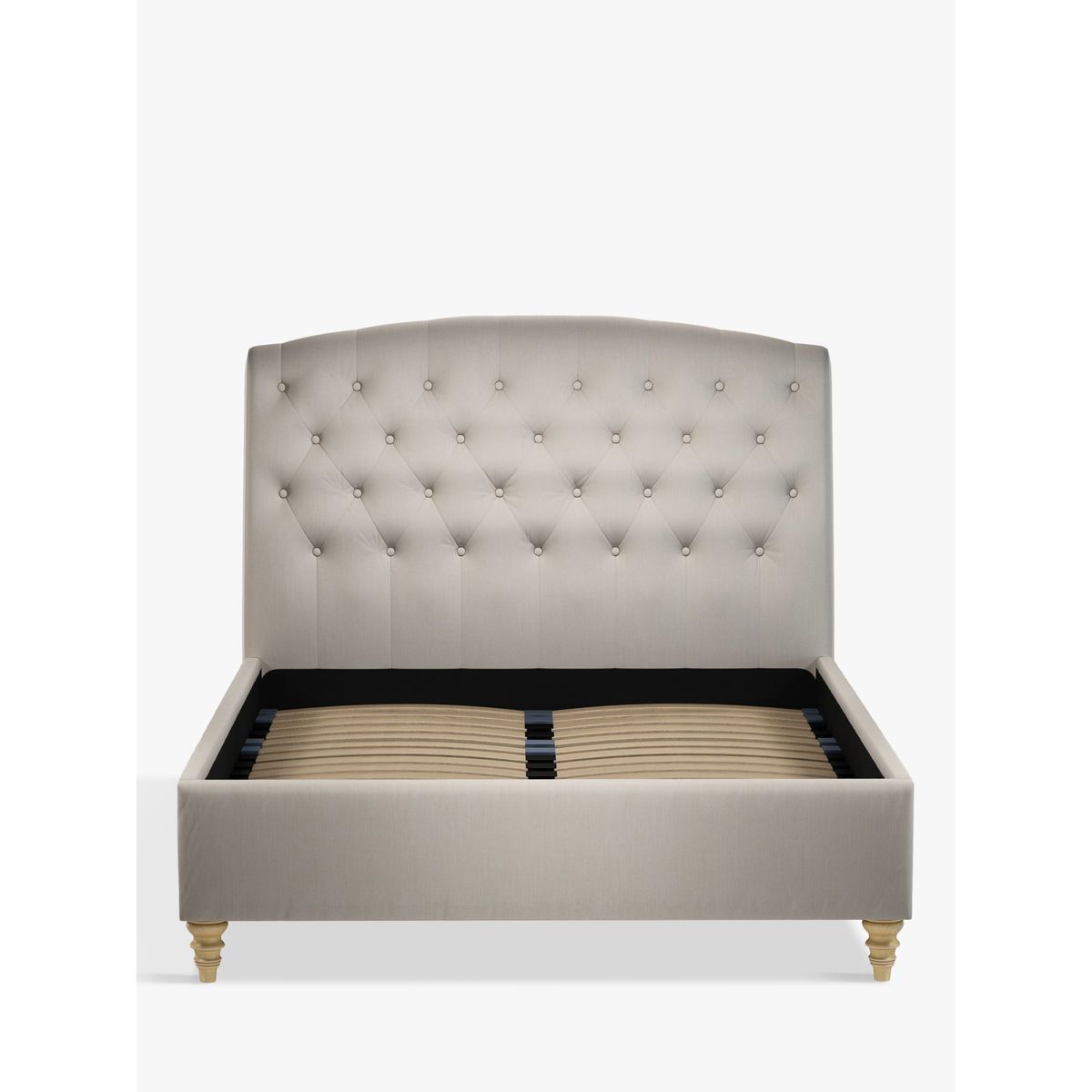 John Lewis & Partners Rouen Upholstered Bed Frame, King Size, Topaz Beige – image 2