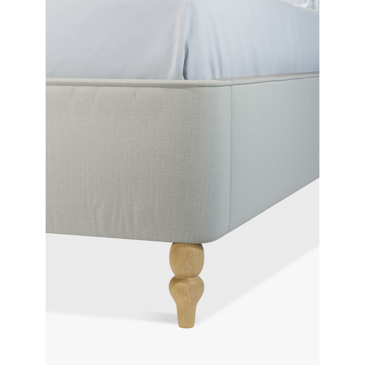 Croft Collection Skye Upholstered Bed Frame, Double, Shawford Grey – image 4