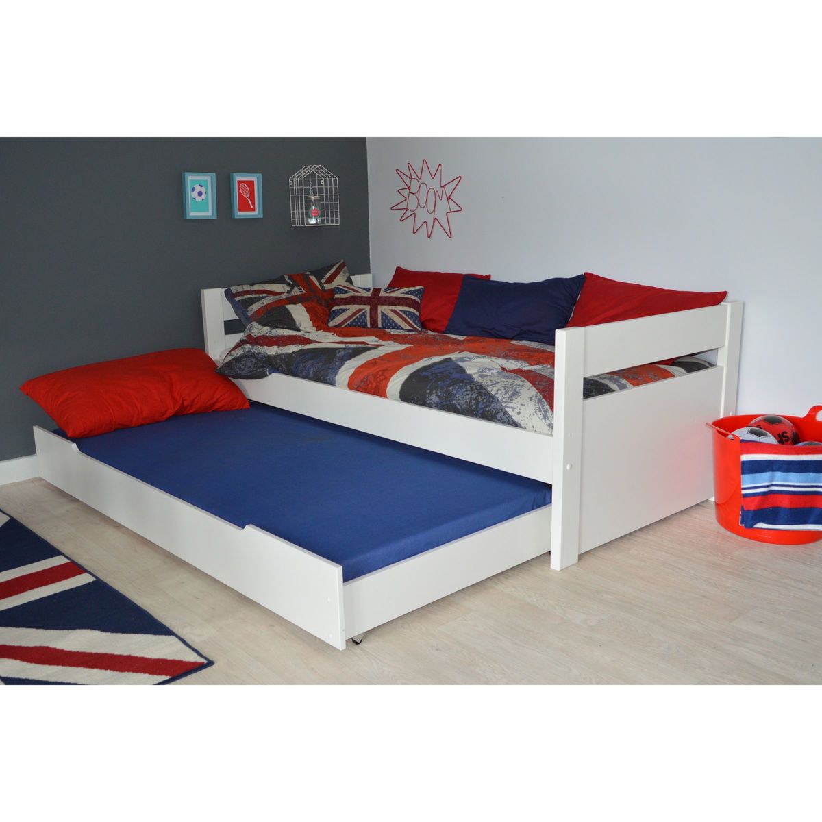Stompa Originals Guest Bed Frame and Trundle, Extra Long Single, White – image 8