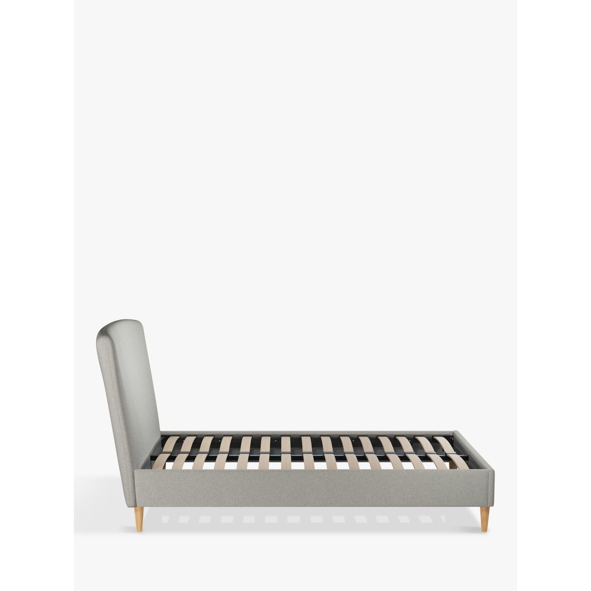 John Lewis & Partners Twiggy Upholstered Bed Frame, Double, Mole Grey – image 3