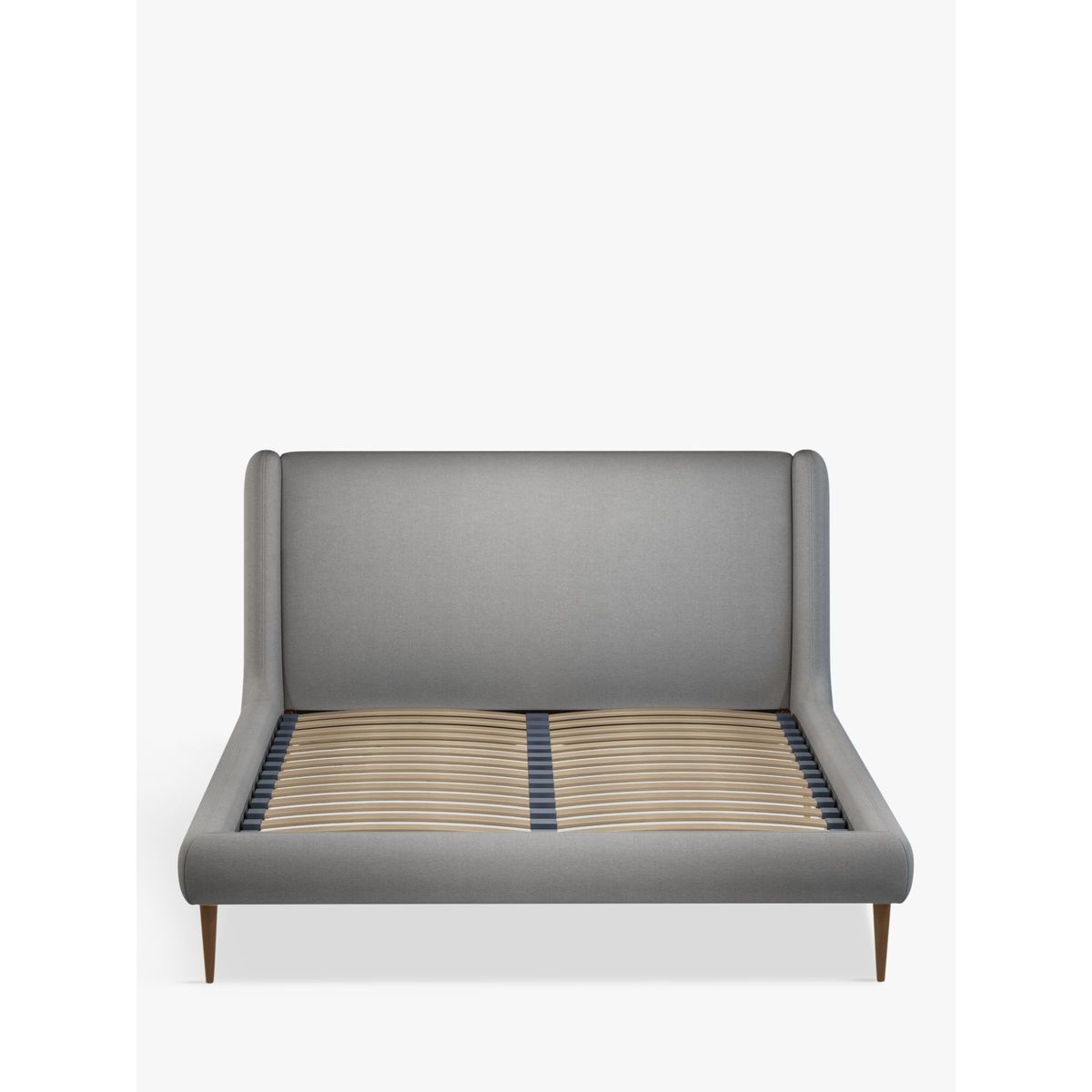 John Lewis & Partners Mid-Century Sweep Upholstered Bed Frame, Double, Marylamb Storm – image 2