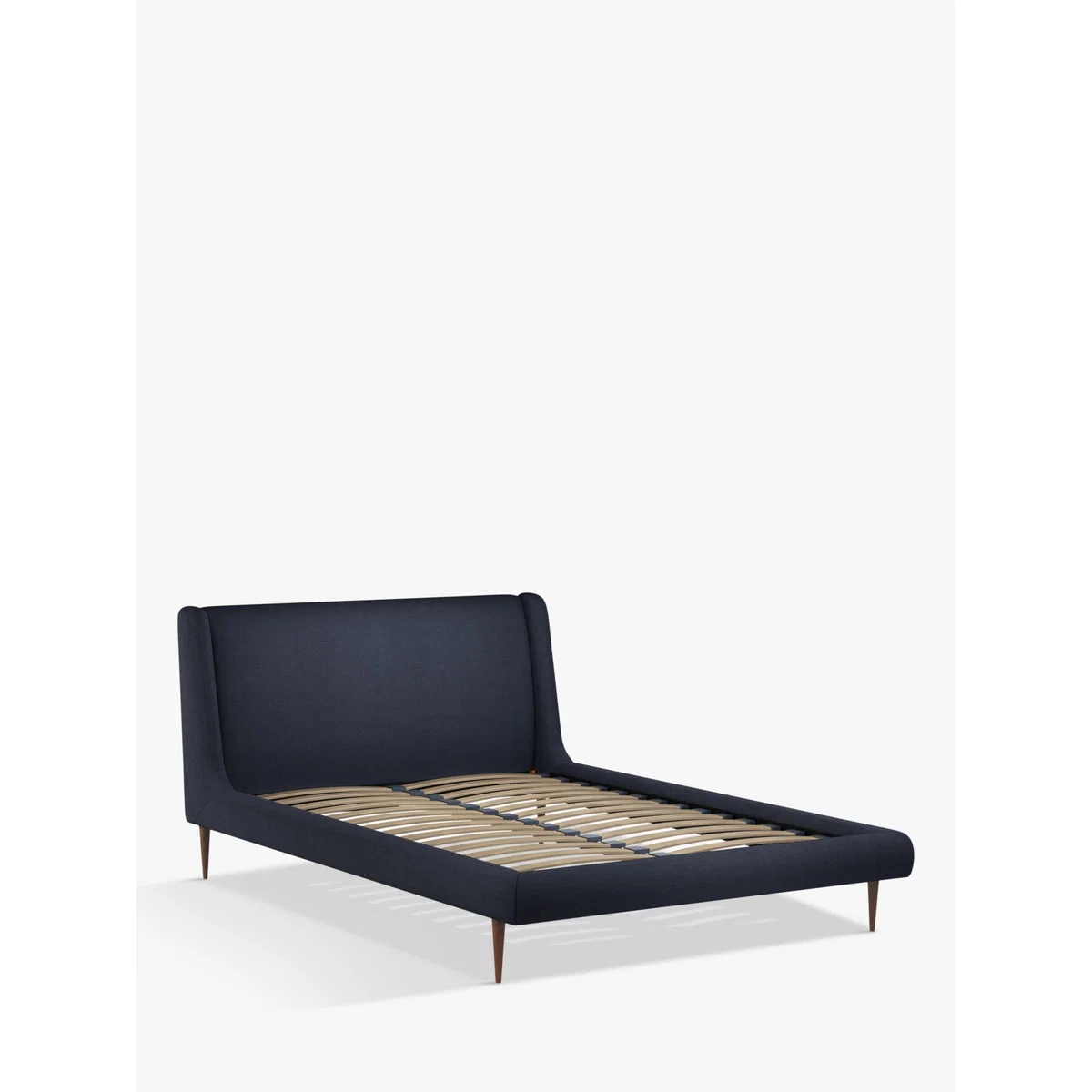 John Lewis & Partners Mid-Century Sweep Upholstered Bed Frame, Double – image 1