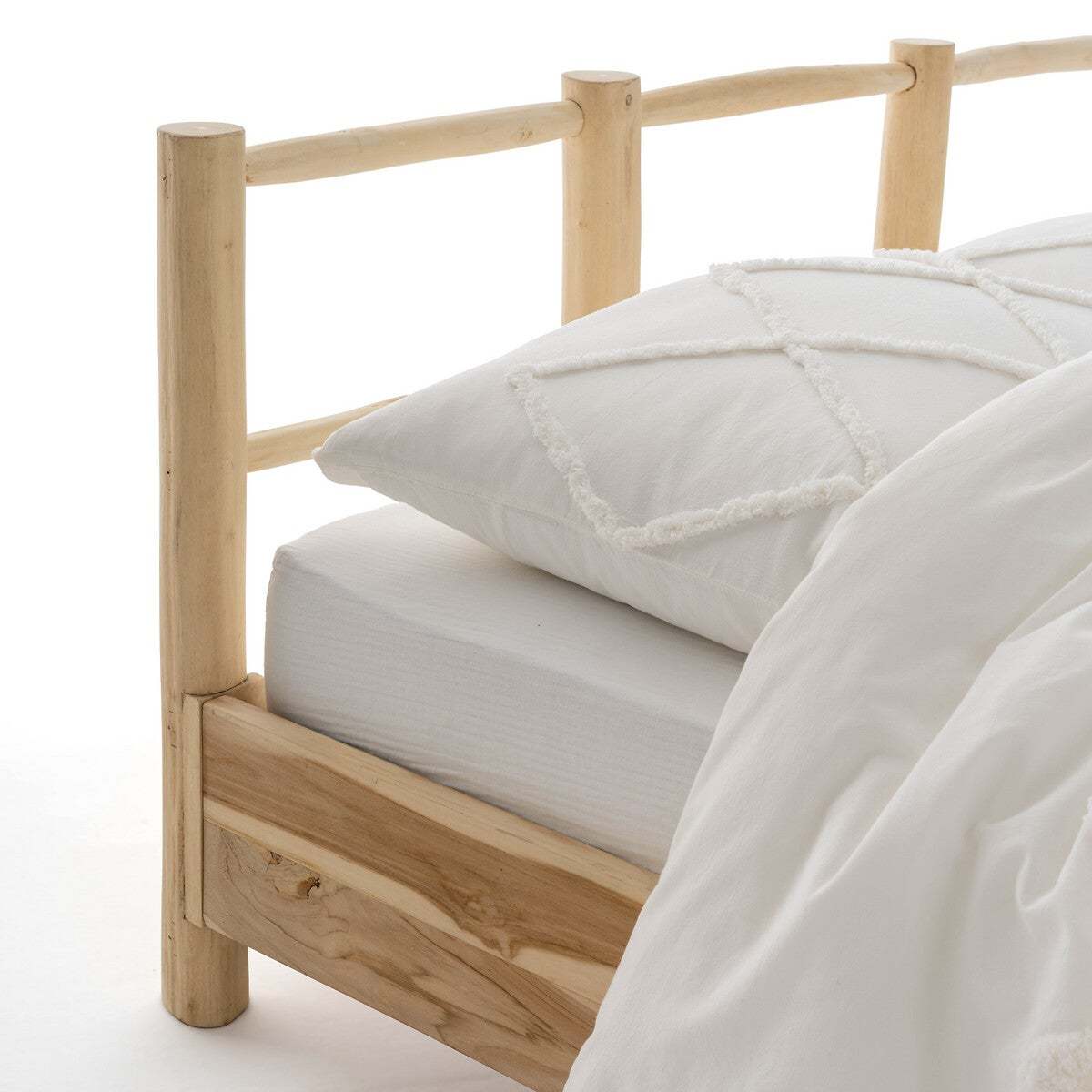 Ghada Solid Teak Bed – image 3