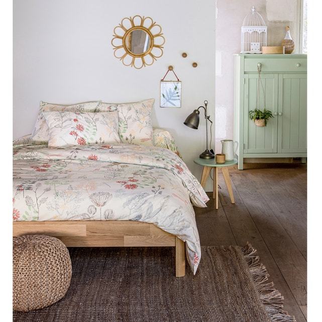 ZULDA Solid Oak Bed with Base – image 3