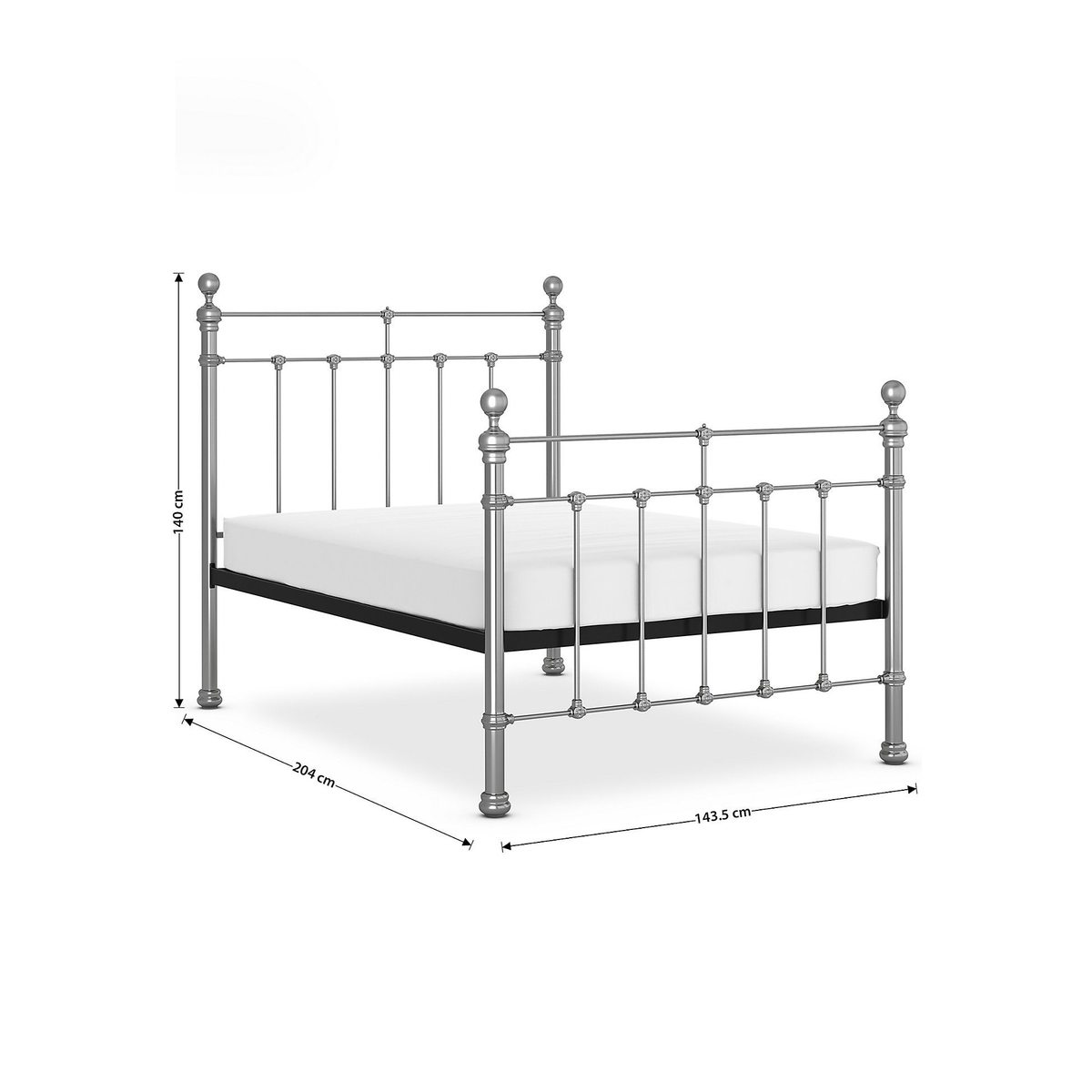 Castello Pewter Bed Stead – image 6
