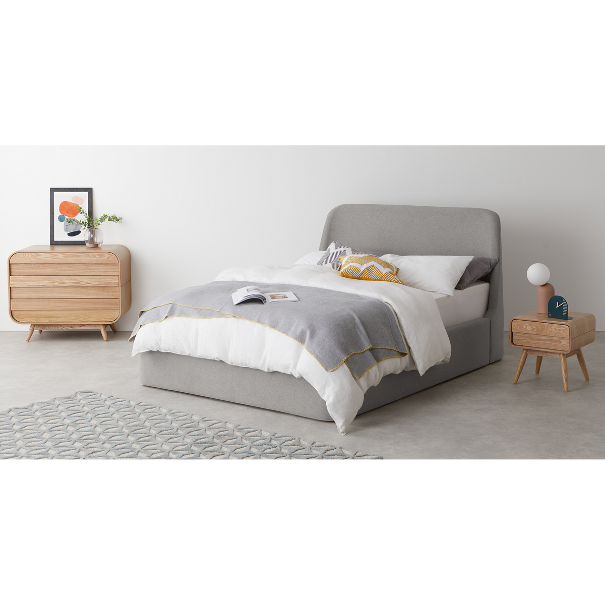 Hayllar Double Ottoman Storage Bed, Cool Grey – image 3