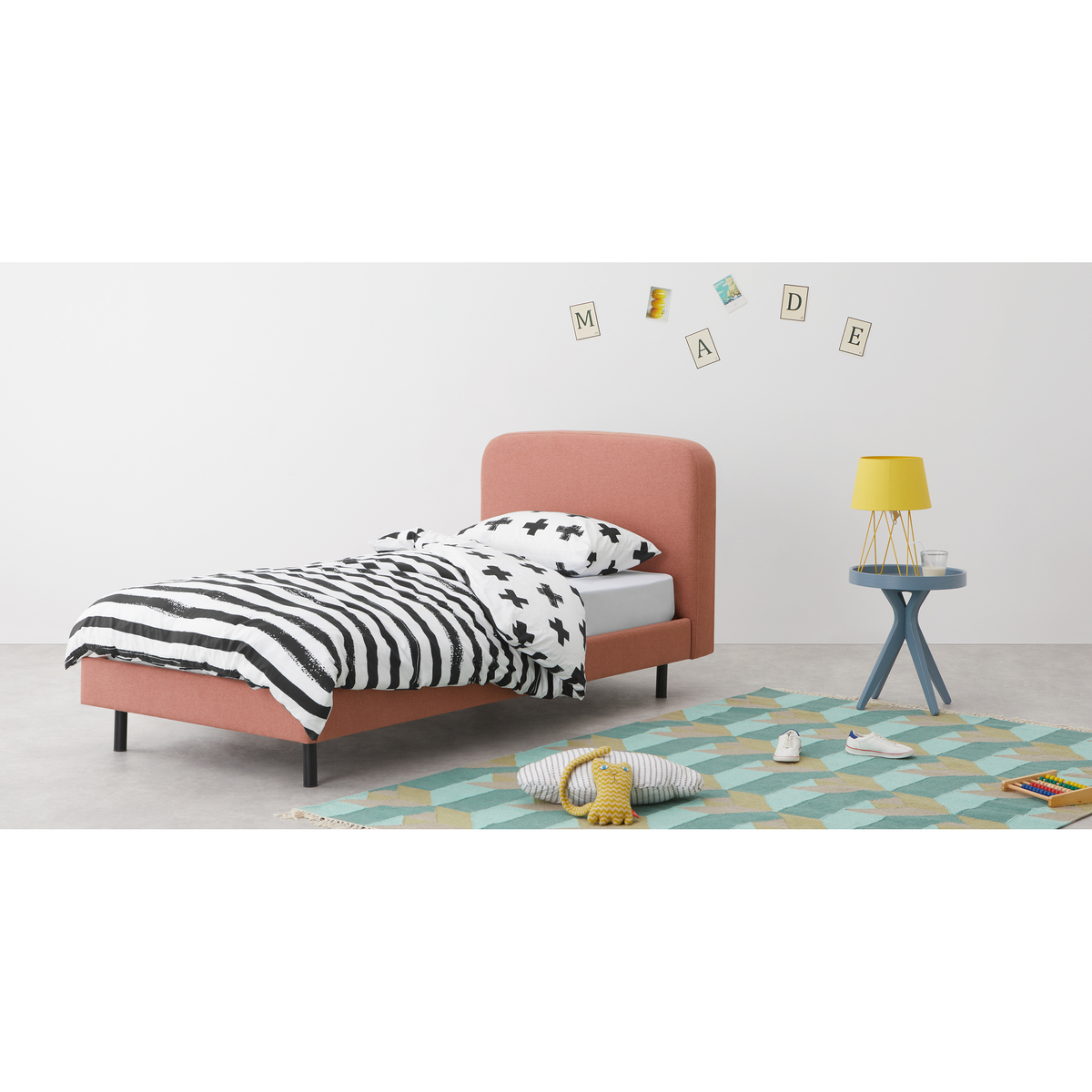 MADE Essentials Besley Single Bed, Dusk Pink – image 3