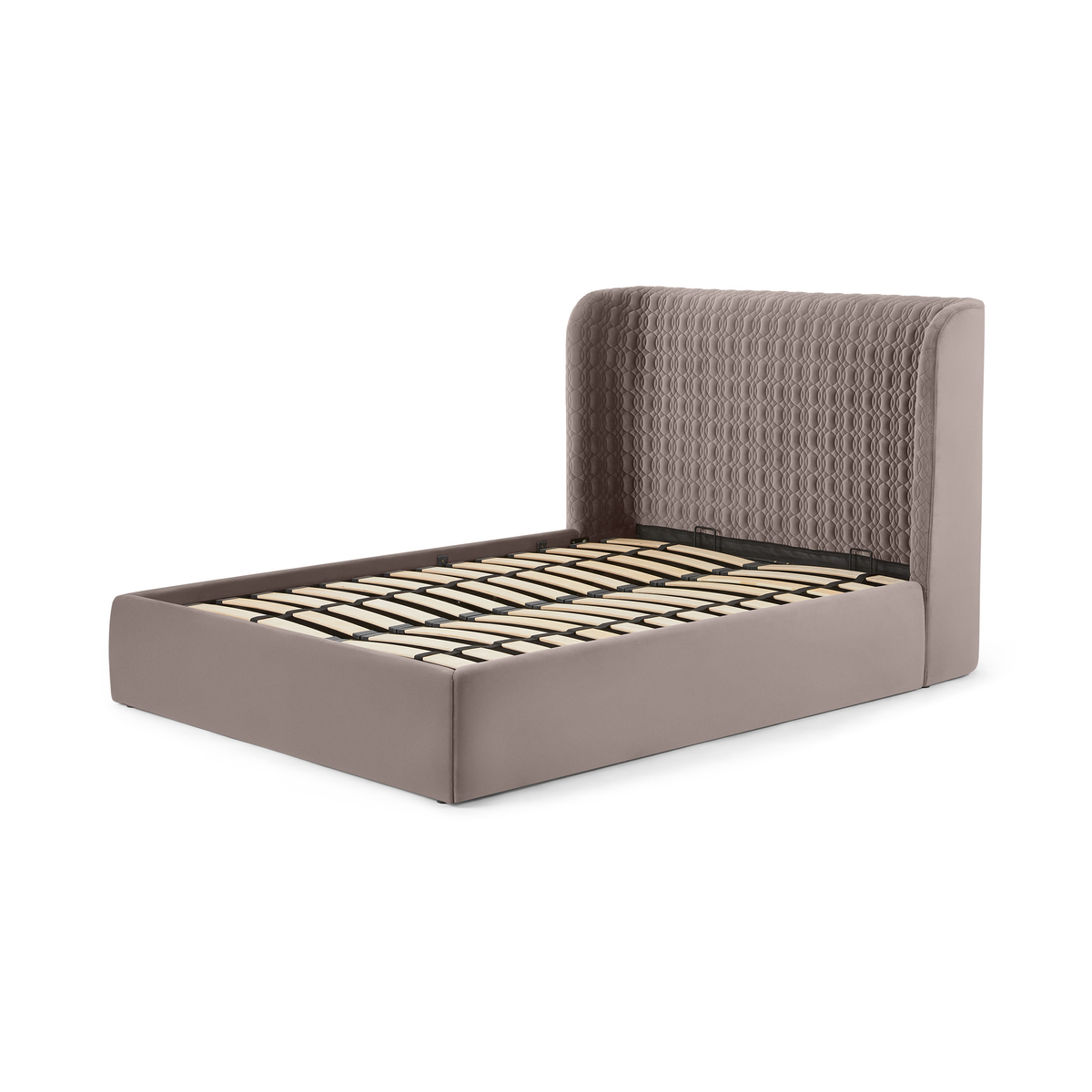 Tandy King Size Ottoman Storage Bed, Soft Mauve Velvet – image 2