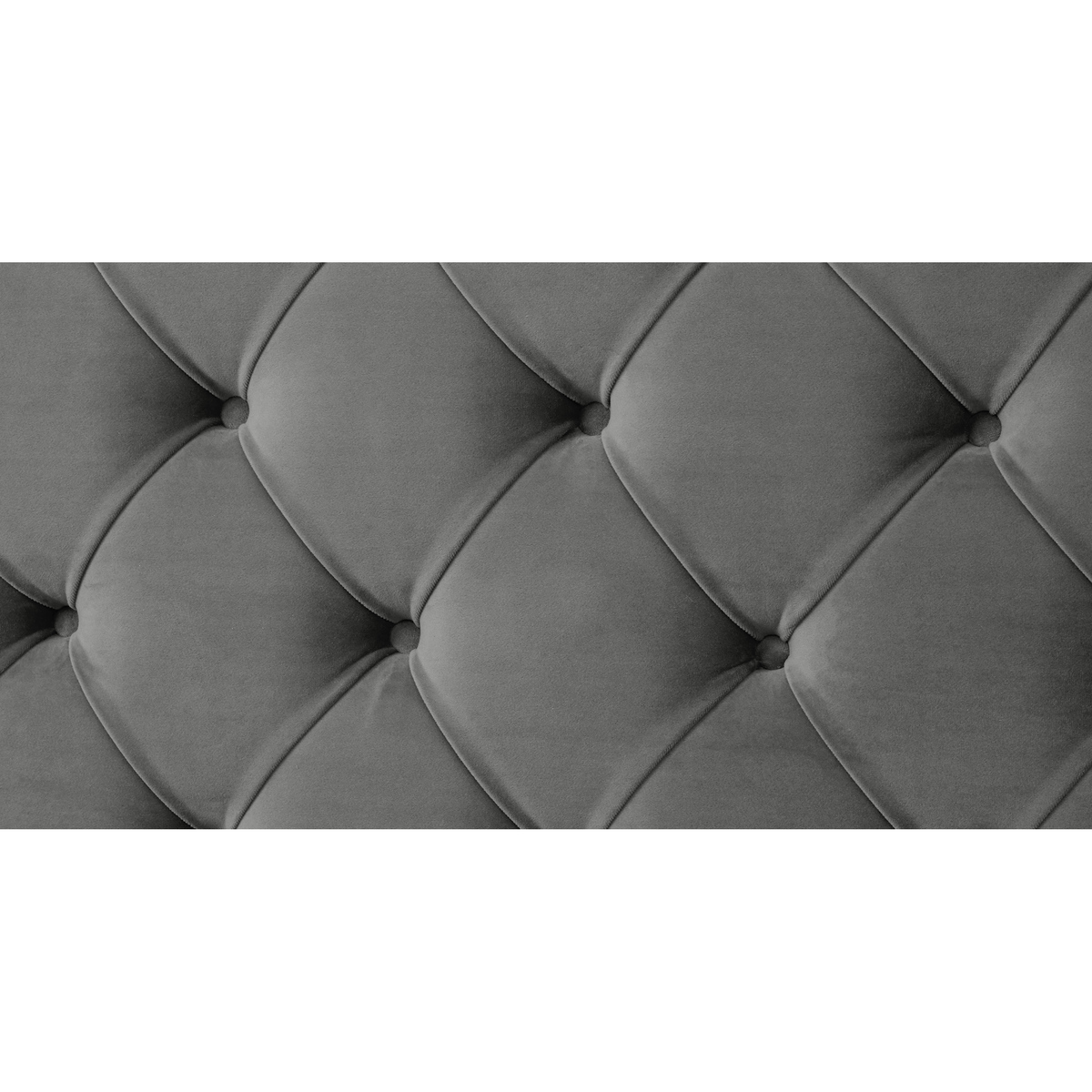 Skye Super King Size Bed, Light Grey Velvet – image 8