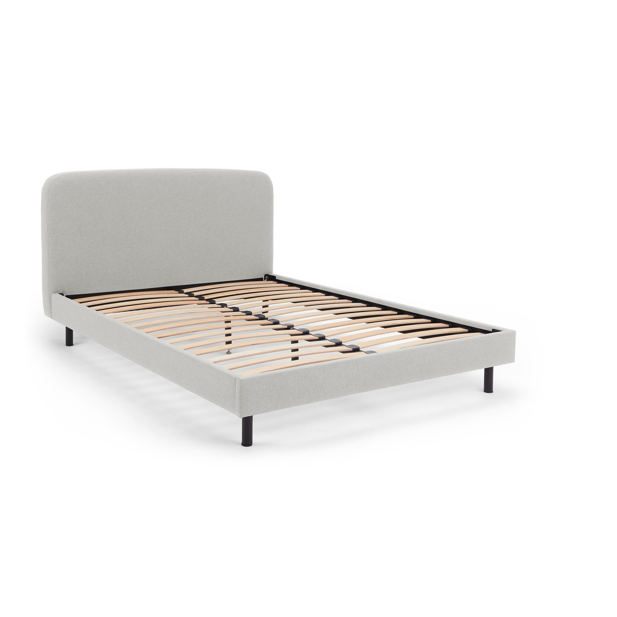 MADE Essentials Besley Double Bed, Hail Grey – image 2