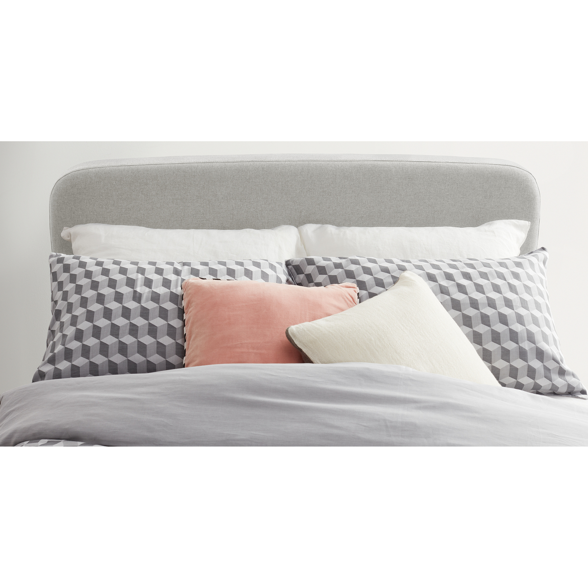MADE Essentials Besley Double Bed, Hail Grey – image 4