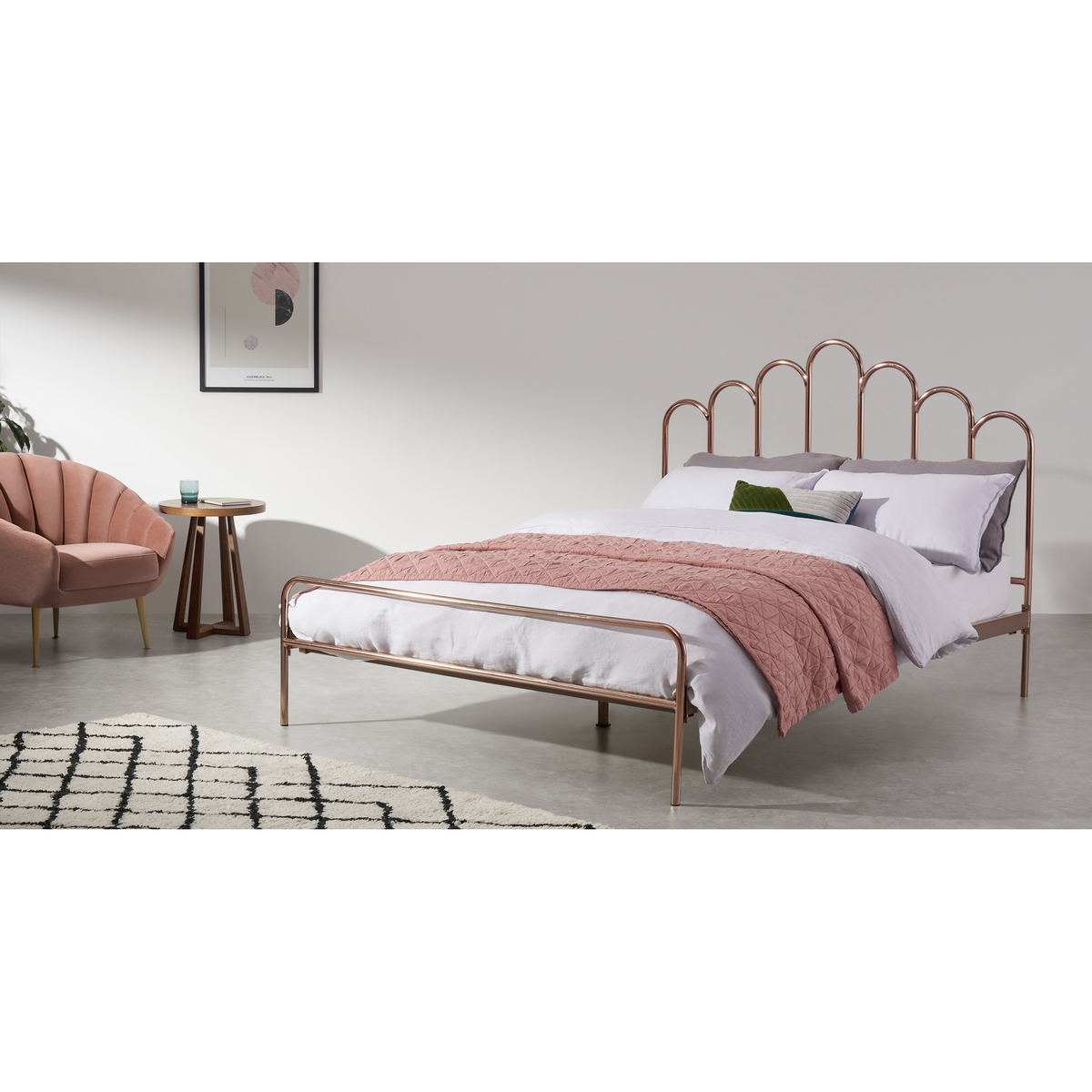 Kiruna Double Bed, Copper – image 3