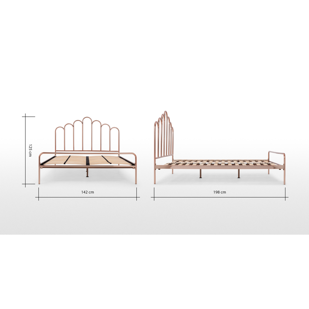 Kiruna Double Bed, Copper – image 7
