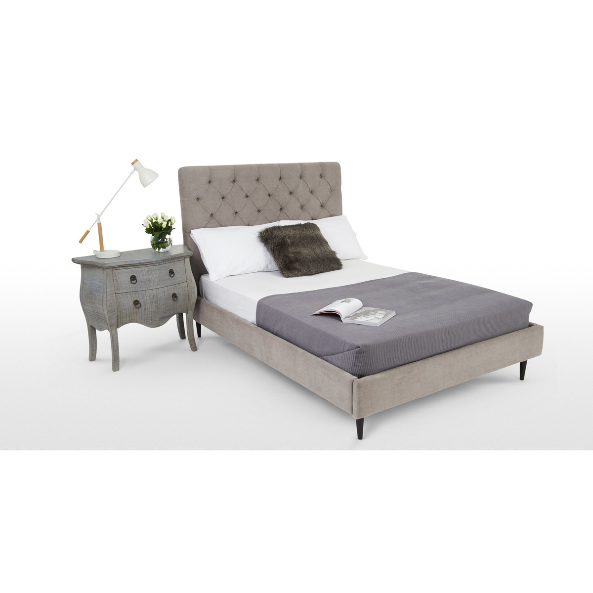 Skye King Size Bed, Owl Grey – image 2