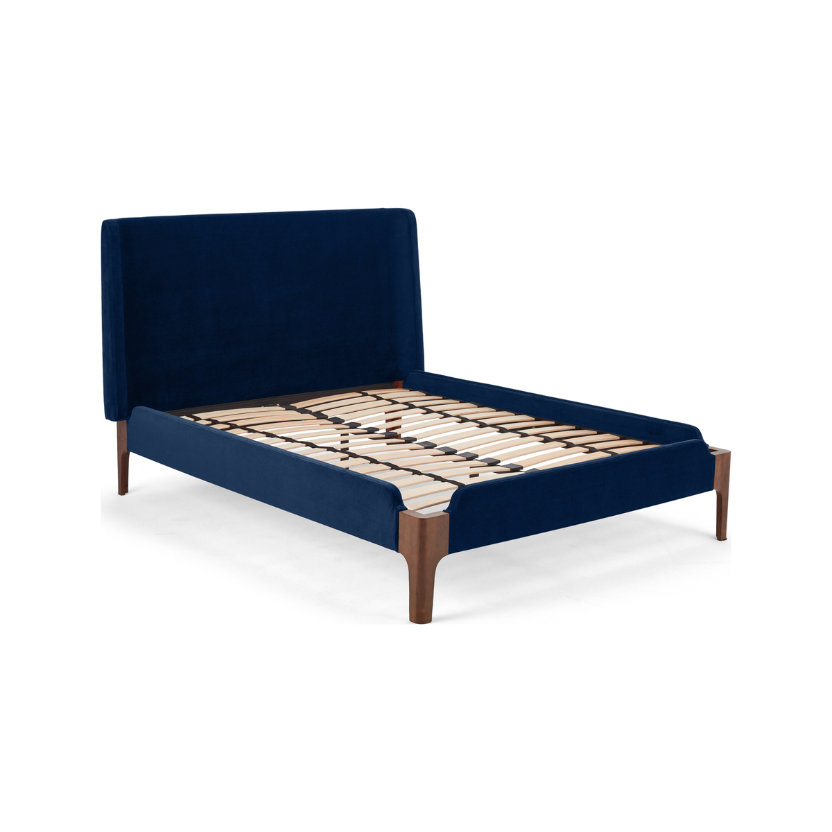 Roscoe King Size Bed, Royal Blue Velvet – image 2